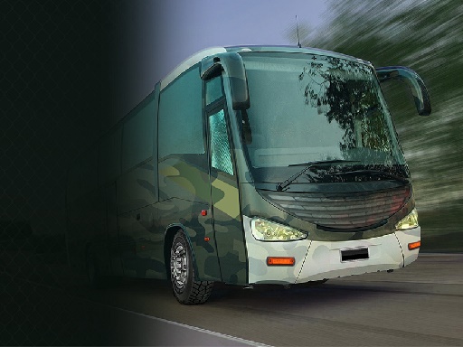 Army Bus Driving Game